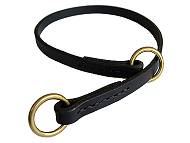 Silent leather training choke collar for Cane Corso Silent leather training choke collar for Cane Corso