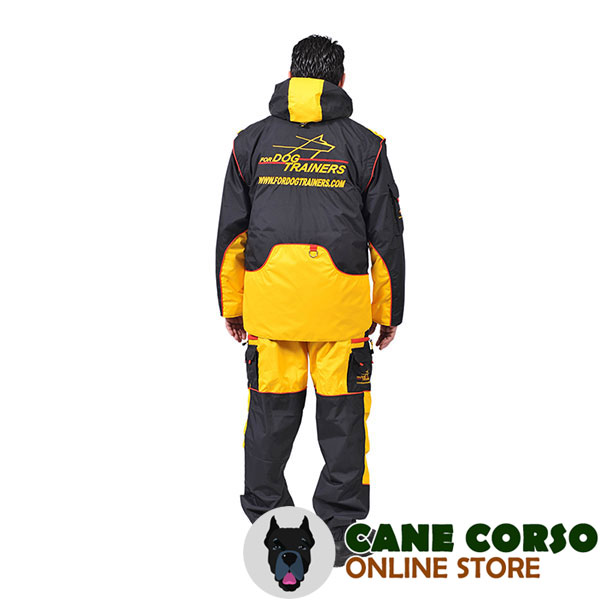 Membrane Material Dog Training Suit with Side Pockets